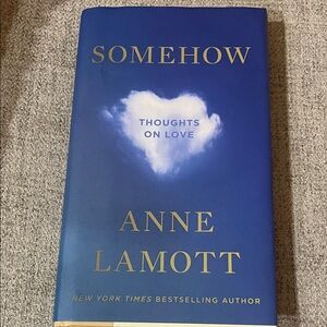 Blue and Gold Hardcover Book by Anne Lamott